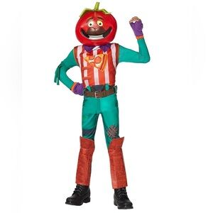 Spirit Halloween Fortnite Tomato Head Costume youth medium 8-10
